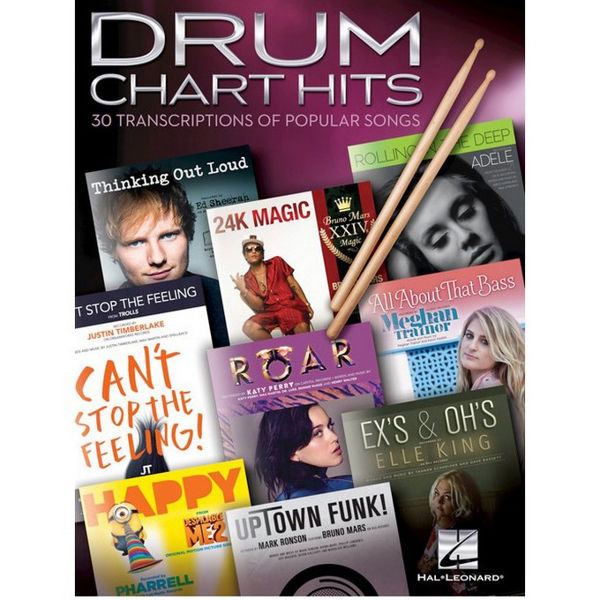 Drum Chart Hits - 30 Transcriptions Of Popular Songs