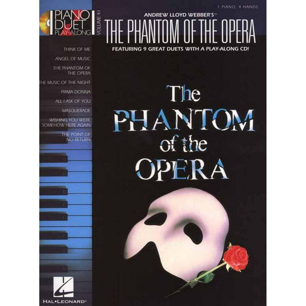 Andrew Lloyd Webber Phantom of the Opera Piano Duet Play-Along Vol 41