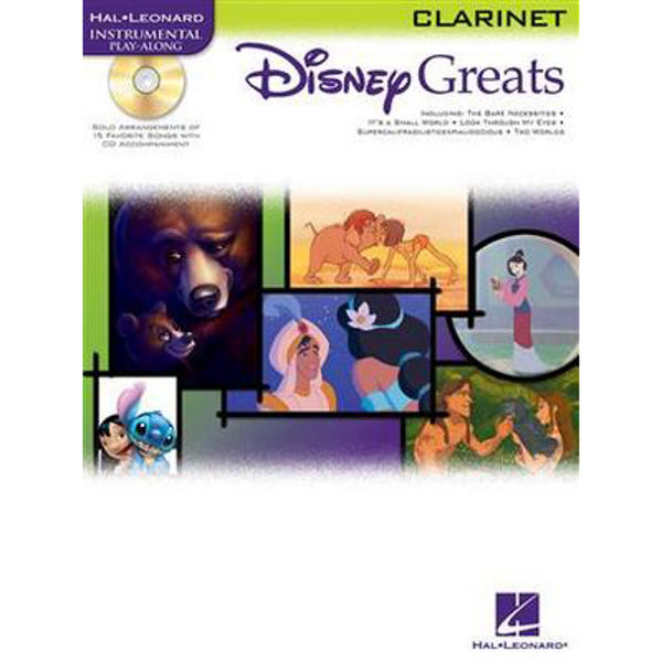 Disney Greats Clarinet Hal Leonard Instrumental Play-Along