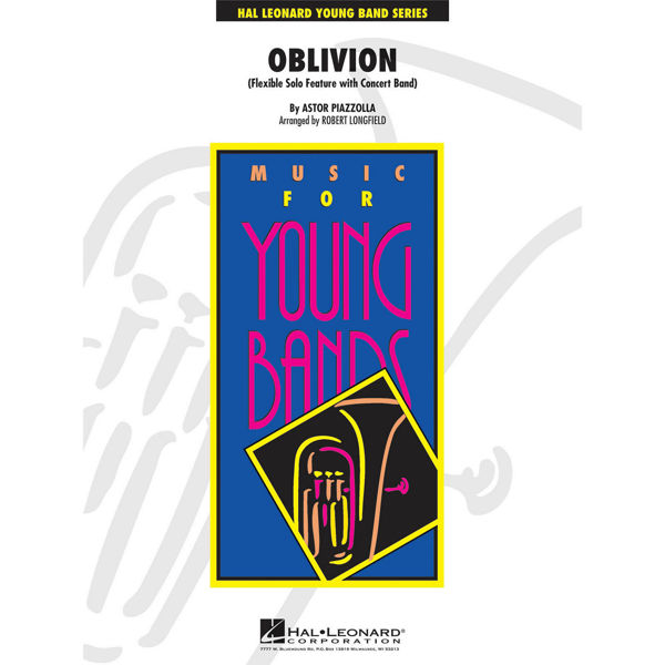 Oblivion, Solo Feature for Fl, Ob, Cl, Alto or Trumpet, Piazzolla arr Longfield. Concert Band