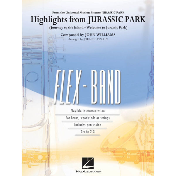 Highlights from Jurassic Park- John Williams, arr. Johnnie Vinson. Flex-Band Grade 2-3
