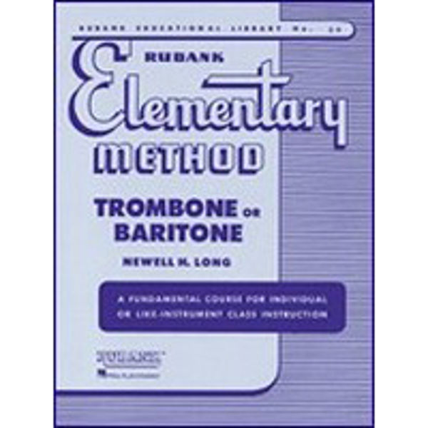 Elementary method for trombone or baritone