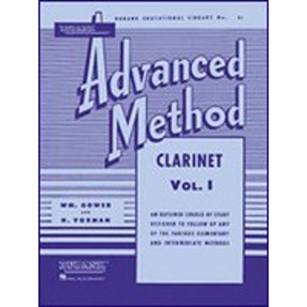 Rubank Advanced method for Clarinet Vol 1, Voxman/Gower