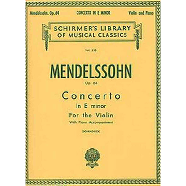 Concerto in E minor For Violin and Piano, Mendelssohn, Op. 64