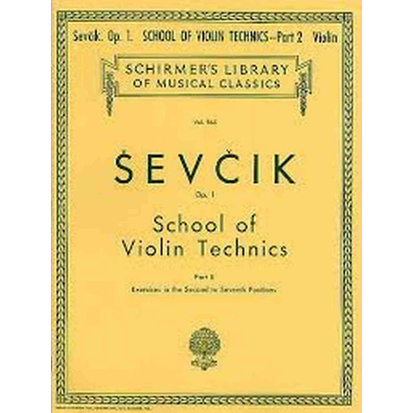 Sevcik Fiolinskole Teknikk Op. 1 part 2 G. Schirmer