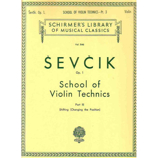 Sevcik Fiolinskole Teknikk Op. 1 part 3 G. Schirmer