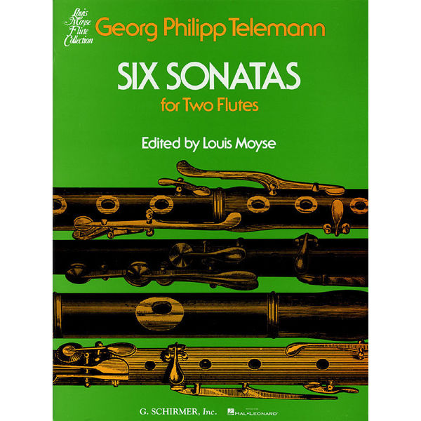 Six Sonatas, Telemann arr Louis Moyse. 2 Flutes