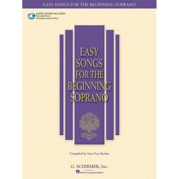 Easy Songs for the Beginning, Soprano Voice. Book + CD