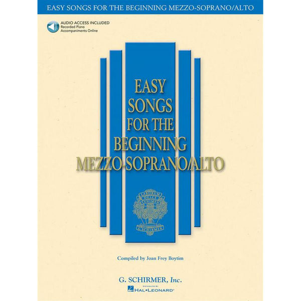 Easy Songs for the Beginning, Mezzo-Soprano. Book + CD
