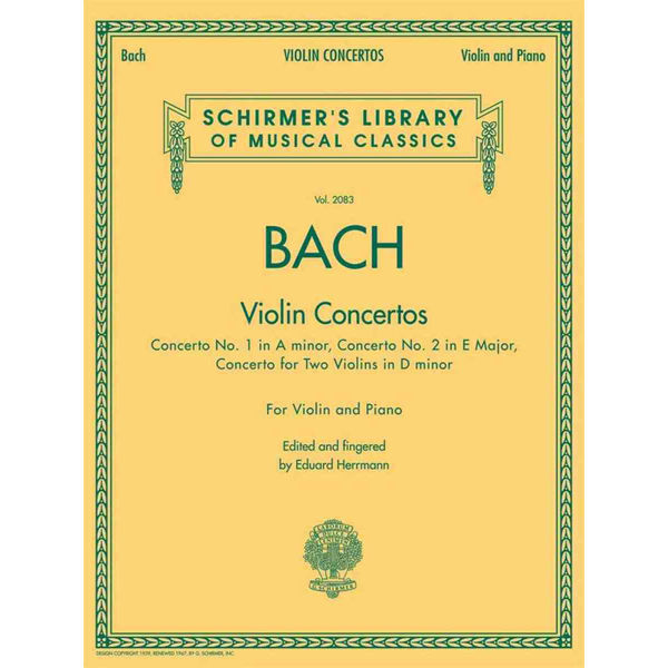 Bach Violin Concertos - Violin and Piano BWV 1041-1043