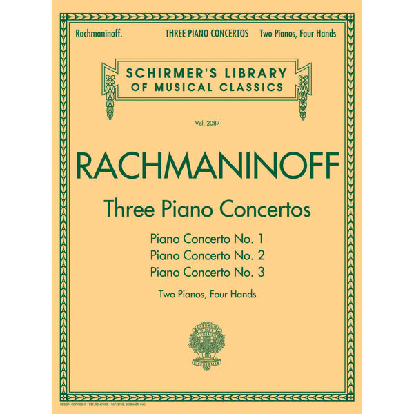 Rachmaninoff Three Piano Concertos, Two Pianos, Four Hands