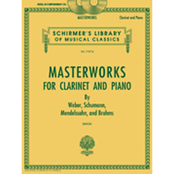 Masterworks for Clarinet and Piano Book+Accompaniment CDs