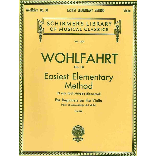 Wohlfahrt Easiest Elementary Method Violine opus 38