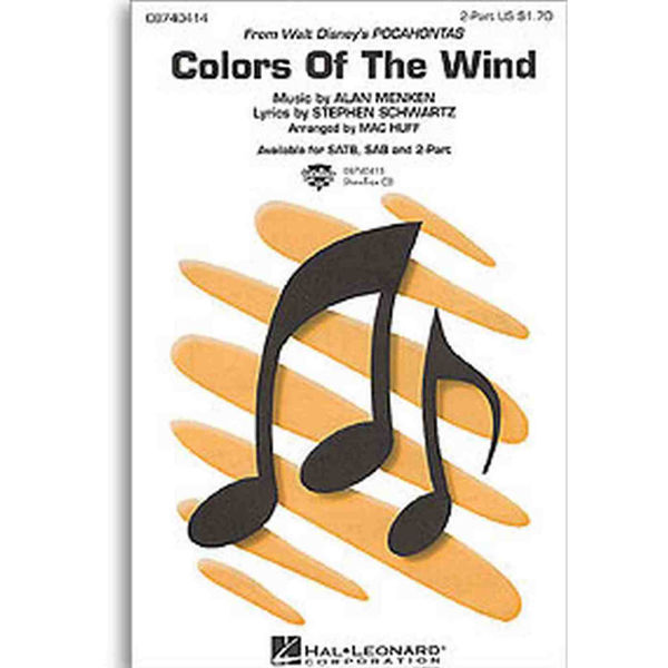 Alan Menken: Colors Of The Wind (2-Part Voice)