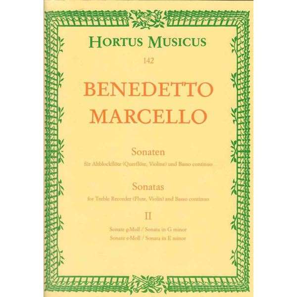 Sonatas for Treble Recorder and Basso continuo, Vol. 2, Marcello