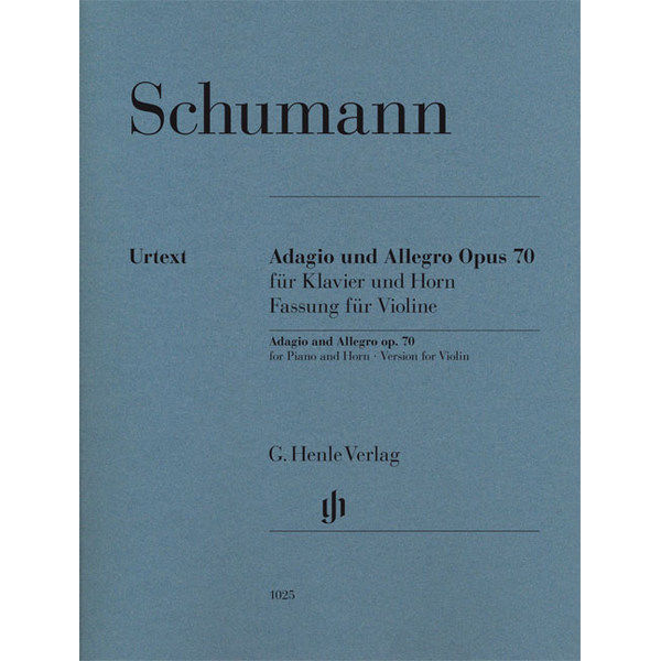 Adagio and Allegro op. 70 for Piano and Horn (Version for Violin) , Robert Schumann - Piano and Violin