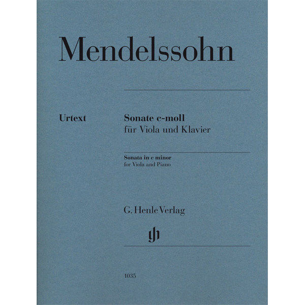 Sonata in c minor for Viola and Piano, Mendelssohn  Felix Bartholdy - Viola and Piano