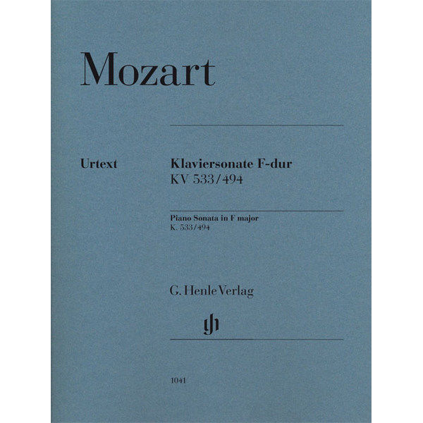 Piano Sonata in F major K. 533/494, Wolfgang Amadeus Mozart - Piano solo