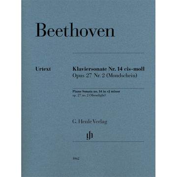 Piano Sonata No. 14 in c sharp minor Op. 27 No. 2 (Moonlight), Ludwig van Beethoven. Piano solo