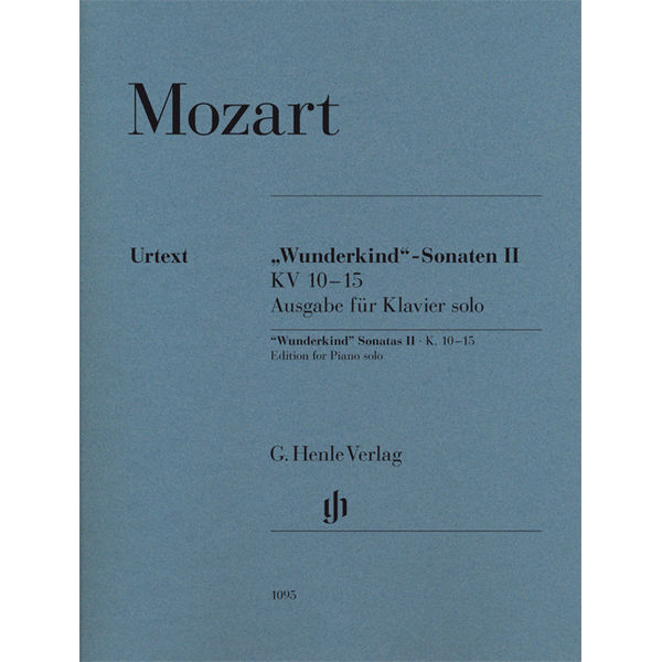 Wunderkind-Sonatas II, K. 10-15 (Edition for Piano solo) , Wolfgang Amadeus Mozart - Piano solo