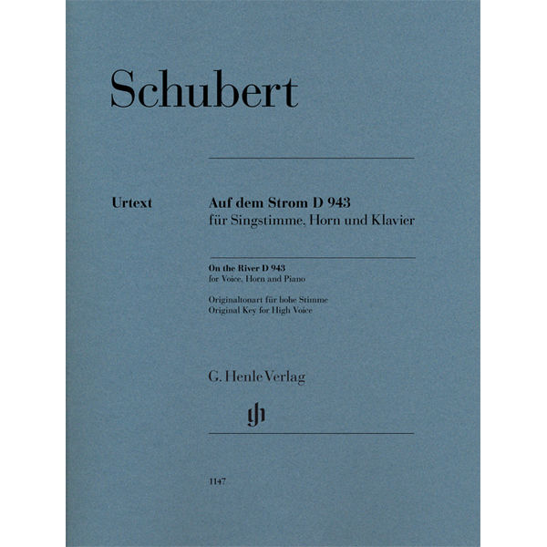 On the River D 943 for Voice, Horn and Piano (Original Key for High Voice) , Franz Schubert - Voice, Horn and Piano