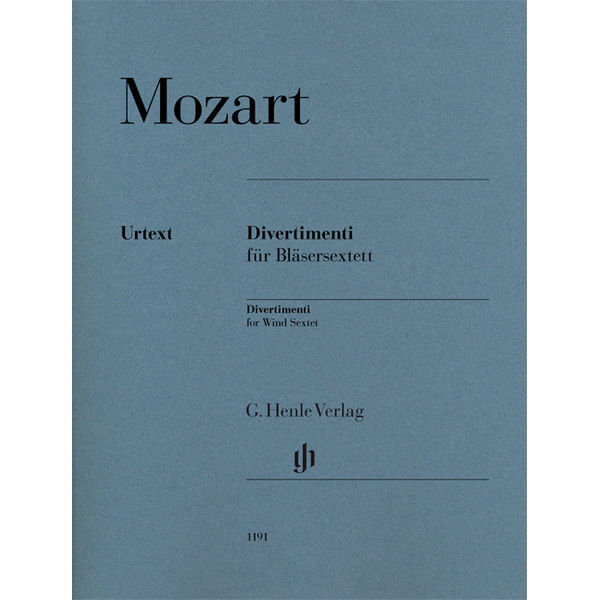 Divertimenti for Wind Sextet, Wolfgang Amadeus Mozart - 2 Oboes, 2 Horns, 2 Bassoons