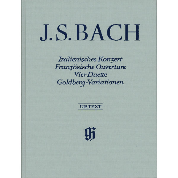 Italian Concerto, French Overture, Four Duets, Goldberg Variations, Johann Sebastian Bach - Piano solo, Innbundet