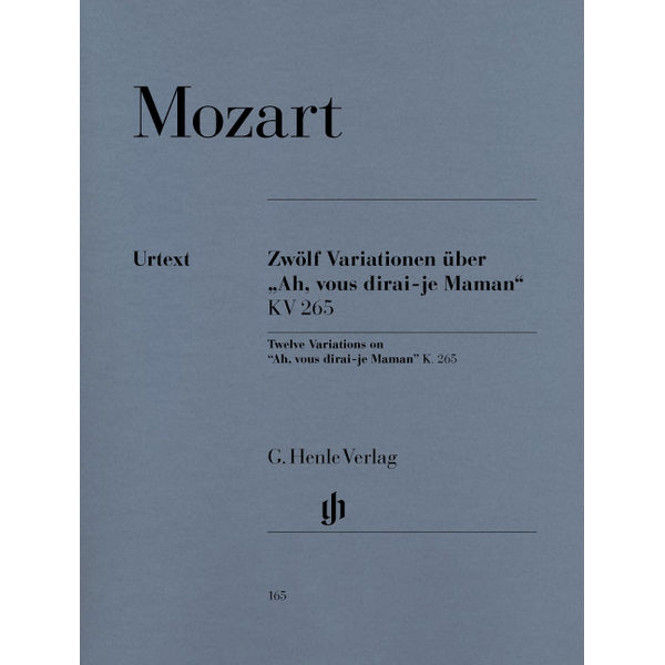 12 Variations on Ah, vous dirai-je Maman K. 265 (300e), Wolfgang Amadeus Mozart - Piano solo
