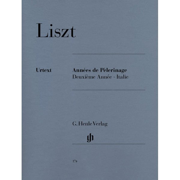 Annees de Pelerinage, Deuxieme Annee - Italie, Franz Liszt - Piano solo
