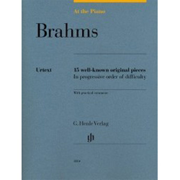 At the piano - Brahms. 15 well-known original pieces, Piano solo