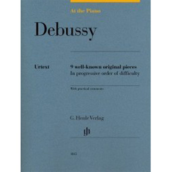 At the piano - Debussy- 9 well-known original pieces, Piano solo