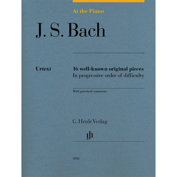 At the piano - Bach. 16 well-known original pieces, Piano solo