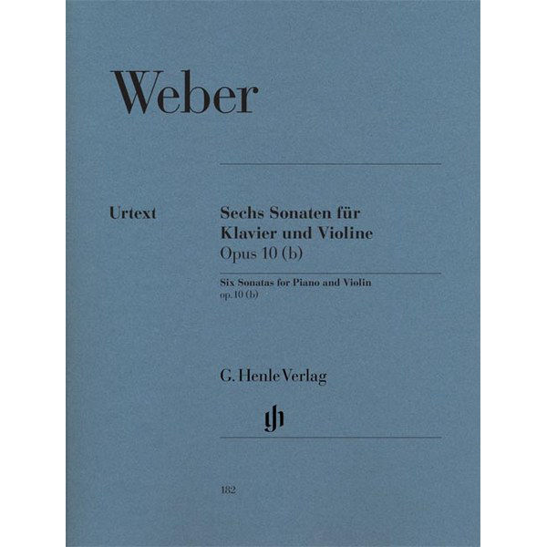 6 Sonatas for Piano and Violin op. 10 (b), Carl Maria von Weber - Violin and Piano