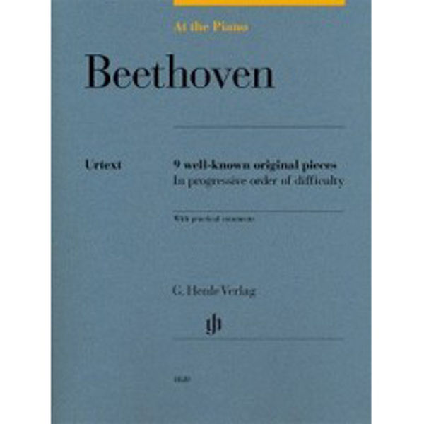 At the piano - Beethoven. 9 well-known original pieces, Piano solo