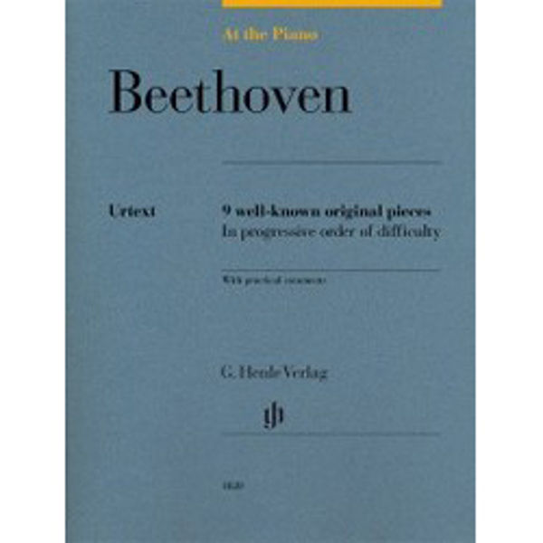 At the piano - Beethoven. 9 well-known original pieces, Piano solo