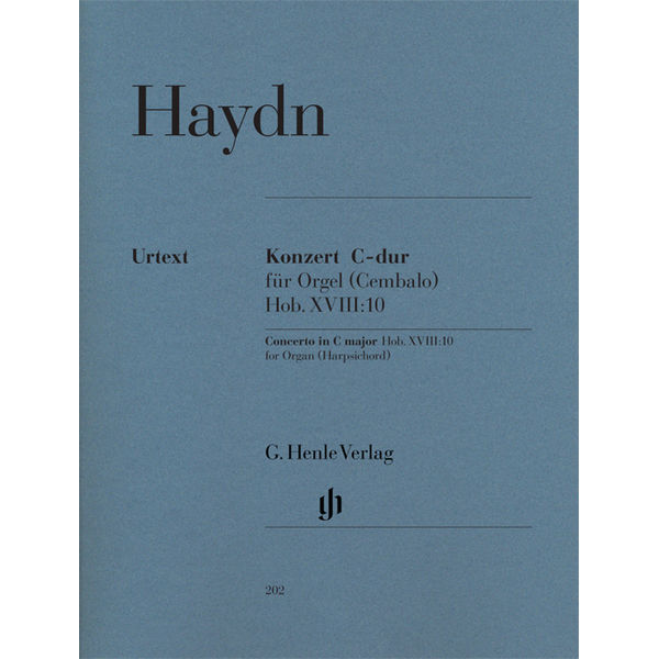 Concerto for Organ (Harpsichord) with String instruments C major Hob. XVIII:10 (First Edition), Joseph Haydn - Score