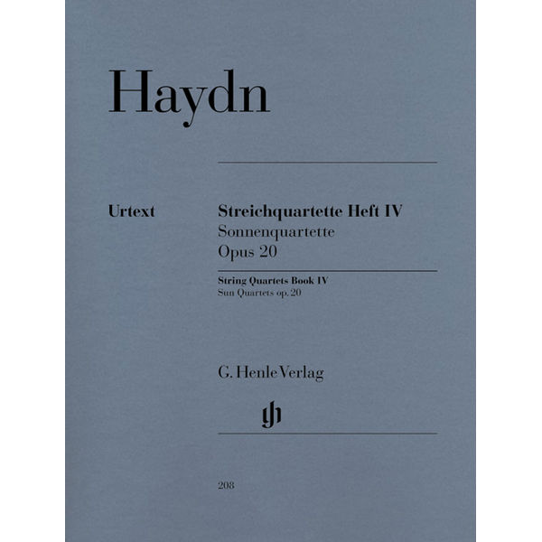 String Quartets Book IV op. 20 (Sun Quartets) , Joseph Haydn - String Quartet