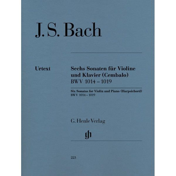 6 Sonatas for Violin and Piano (Harpsichord) BWV 1014 - 1019, Johann Sebastian Bach - Violin and Piano