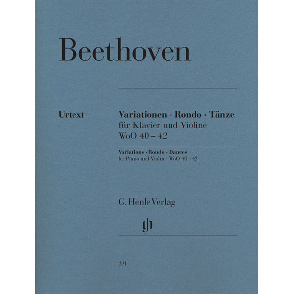 Variations, Rondo, Dances for Piano and Violin, Beethoven, Violin and Piano