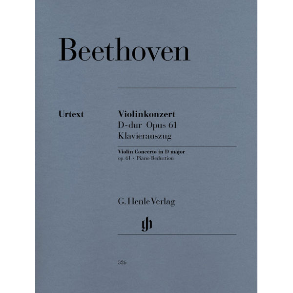 Concerto D major op. 61 for Violin and Orchestra, Ludwig van Beethoven - Violin and Piano