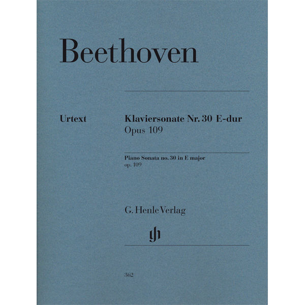 Piano Sonata No. 30 E major op. 109, Ludwig van Beethoven - Piano solo