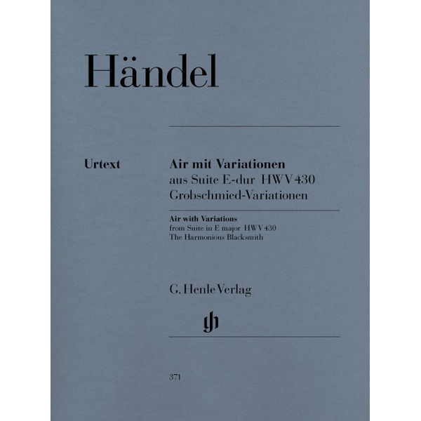 Air with Variations (The Harmonious Blacksmith), Georg Friedrich Handel - Piano solo