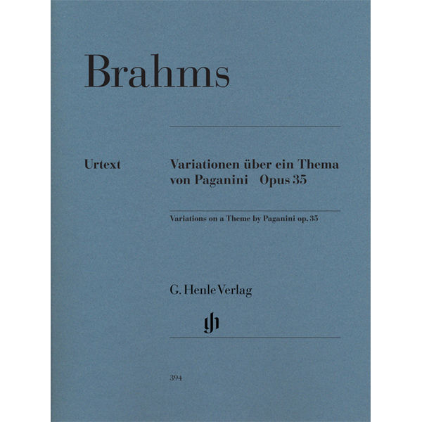 Paganini-Variations op. 35, Johannes Brahms - Piano solo
