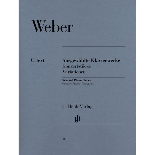 Selected Piano Works (Concert Pieces, Variations), Carl Maria von Weber - Piano solo