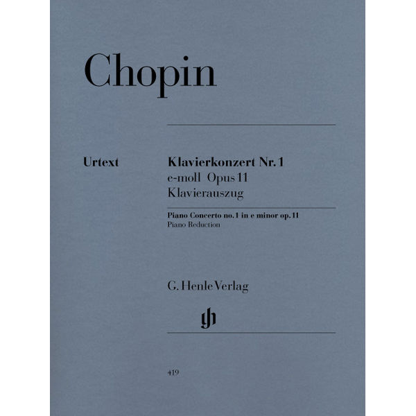 Concerto for Piano and Orchestra No. 1 e minor op. 11, Frederic Chopin - Two Pianos, 4-hands
