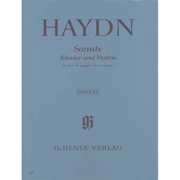 Sonata for Piano and Violin G major Hob. XV:32, Joseph Haydn - Violin and Piano