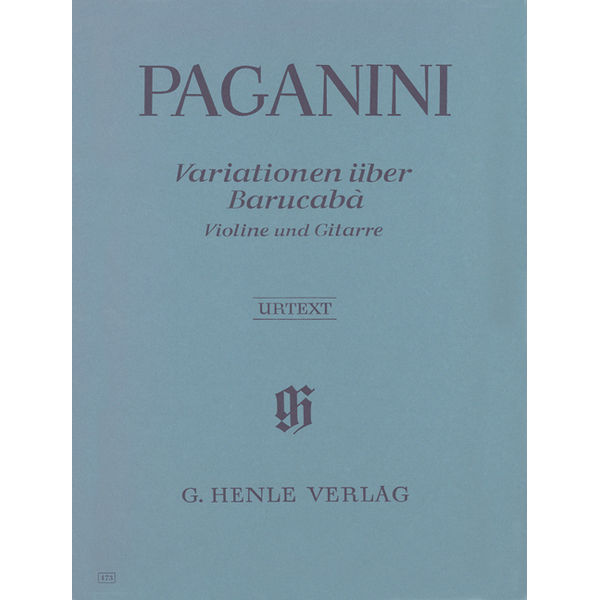 60 Variations on Barucabà for Violin and Guitar op. 14, Nicolo Paganini - Violine and Gitarre