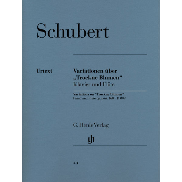 Variations on Trockne Blumen e minor op. post. 160 D 802 , Franz Schubert - Flute and Piano
