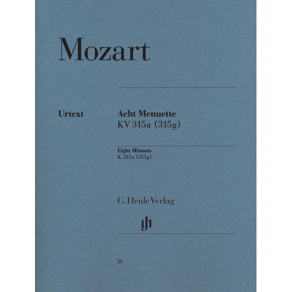 8 Minuets with Trios K. 315g, Wolfgang Amadeus Mozart - Piano solo