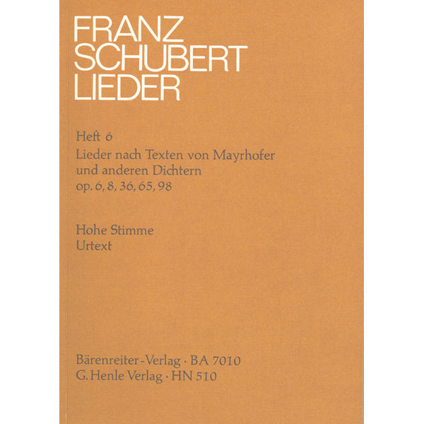 Songs with Lyrics by Mayrhofer and other Poets, Franz Schubert - Voice and Piano